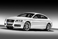 Audi S5 Sportback blanc 3/4 avant gauche penché