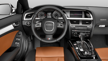 Audi S5 Sportback blanc tableau de bord