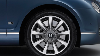 Bentley Continental Flying Spur Series 51 - Bleue - détail, aile