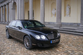 Bentley Continental Flying Spur Speed noir château 3/4 avant droit