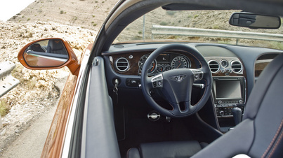 Bentley Continental GT orange intérieur