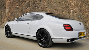 Bentley Continental Supersports blanc 3/4 arrière gauche 2