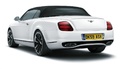 Bentley Continental Supersports Convertible blanc 3/4 arrière gauche capotée
