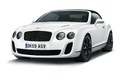 Bentley Continental Supersports Convertible blanc 3/4 avant gauche capotée
