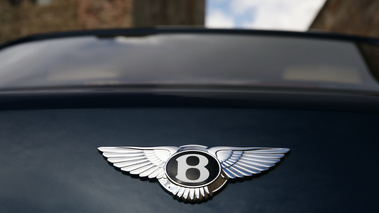 Bentley Mulsanne bleu logo coffre