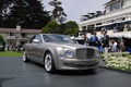 Bentley Mulsanne - grise - 3/4 avant, Pebble Beach