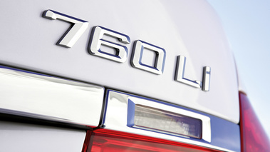 BMW 760 Li blanc logo 760 Li