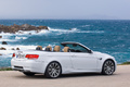 BMW M3 Cabriolet blanc 3/4 arrière droit