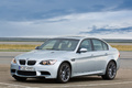 BMW M3 Sedan gris 3/4 avant gauche 3