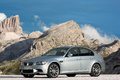 BMW M3 Sedan gris 3/4 avant gauche