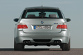 BMW M5 Touring gris face arrière