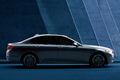 BMW Série 5 2010 - grise - profil, sombre