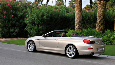 BMW Série 6 Cabriolet - beige - 3/4 arrière gauche