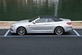 BMW Série 6 Cabriolet gris profil capoté