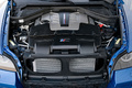 BMW X5 M bleu moteur
