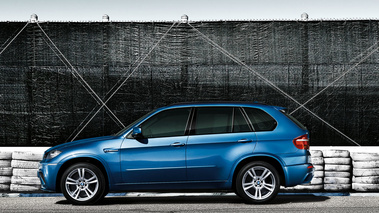 BMW X5 M Bleu Profil