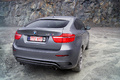 BMW X6 M anthracite 3/4 arrière droit