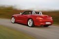 BMW Z4 3.5is rouge 3/4 arrière gauche travelling