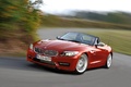 BMW Z4 3.5is rouge 3/4 avant gauche travelling