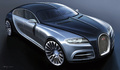 Bugatti 16C Galibier bleu dessin 3/4 avant droit