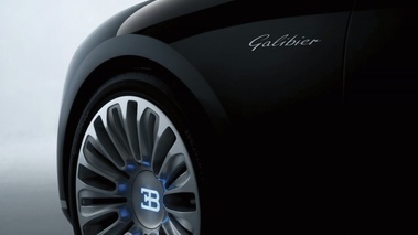 Bugatti 16C Galibier - noire - aile + jante