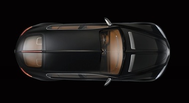 Bugatti 16C Galibier - noire - vue de dessus