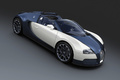 Bugatti Veyron Dark Blue - 3/4 avant droit, penché