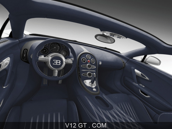 Bugatti Veyron Dark Blue Habitacle Tableau De Bord