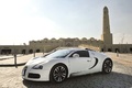 Bugatti Veyron Grand Sport blanc 3/4 avant gauche