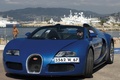 Bugatti Veyron Grand Sport bleu 3/4 avant gauche