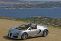 Bugatti Veyron Grand Sport gris 3/4 avant gauche