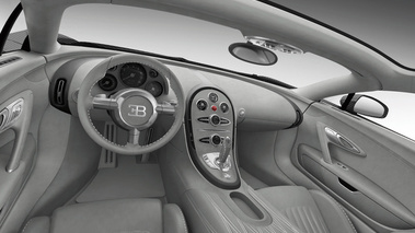 Bugatti Veyron Grey Carbon - habitacle, tableau de bord