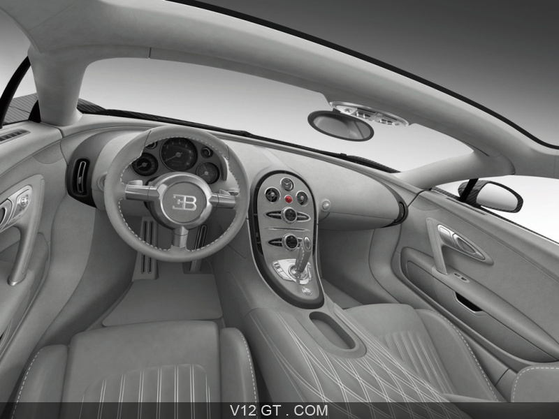 Bugatti Veyron Grey Carbon - habitacle, tableau de bord / Bugatti