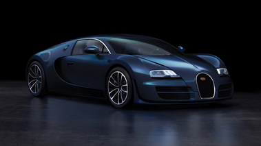 Bugatti Veyron Super Sport - bleue - 3/4 avant droit