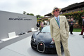 Bugatti Veyron Super Sport carbone bleu The Quail 3/4 avant gauche penché