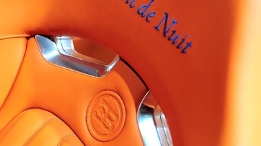 Veyron Grandsport Soleil de Nuit - détail des sièges