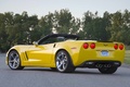 Chevrolet Corvette C6 Grand Sport jaune 3/4 arrière gauche