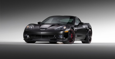 Corvette Centennial Edition - noire - avant gauche