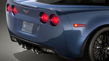 Corvette Z06 Carbon Edition - bleue - détail arrière droit