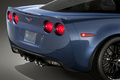 Corvette Z06 Carbon Edition - bleue - détail arrière droit