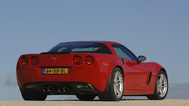 Corvette Z06 rouge 3/4 arrière D