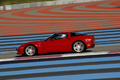 Corvette Z06 rouge profil