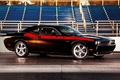 Dodge Challenger R/T noir 3/4 avant droit