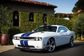 Dodge Challenger SRT-8 blanc 3/4 avant gauche 2