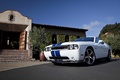 Dodge Challenger SRT-8 blanc 3/4 avant gauche 3