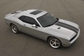 Dodge Challenger SRT-8 gris 3/4 avant droit vue de haut