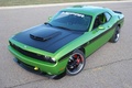 Dodge Challenger SRT-8 vert 3/4 avant gauche vue de haut