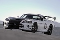 Dodge Viper SRT-10 ACR-X blanc/noir 3/4 avant gauche penché