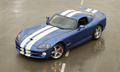 Dodge Viper SRT-10 bleu 3/4 avant gauche vue de haut 2