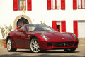 Ferrari 599 GTB Fiorano bordeaux 3/4 avant droit